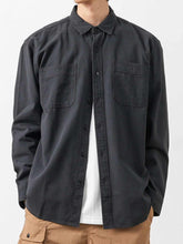 Куртаи куртаи поки пахтаи мардонаи Retro Casual Grey High Sense